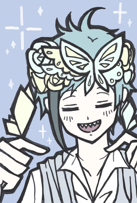 フォロワーさんの絵を自分の絵で描く→フェアリーフロイドさん