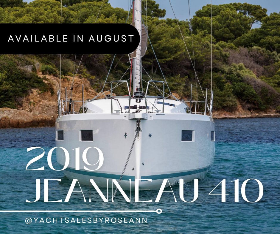 Are you ready to make your dreams a reality?  If so, this 2019 Jeanneau 410 is the perfect one to go cruising.