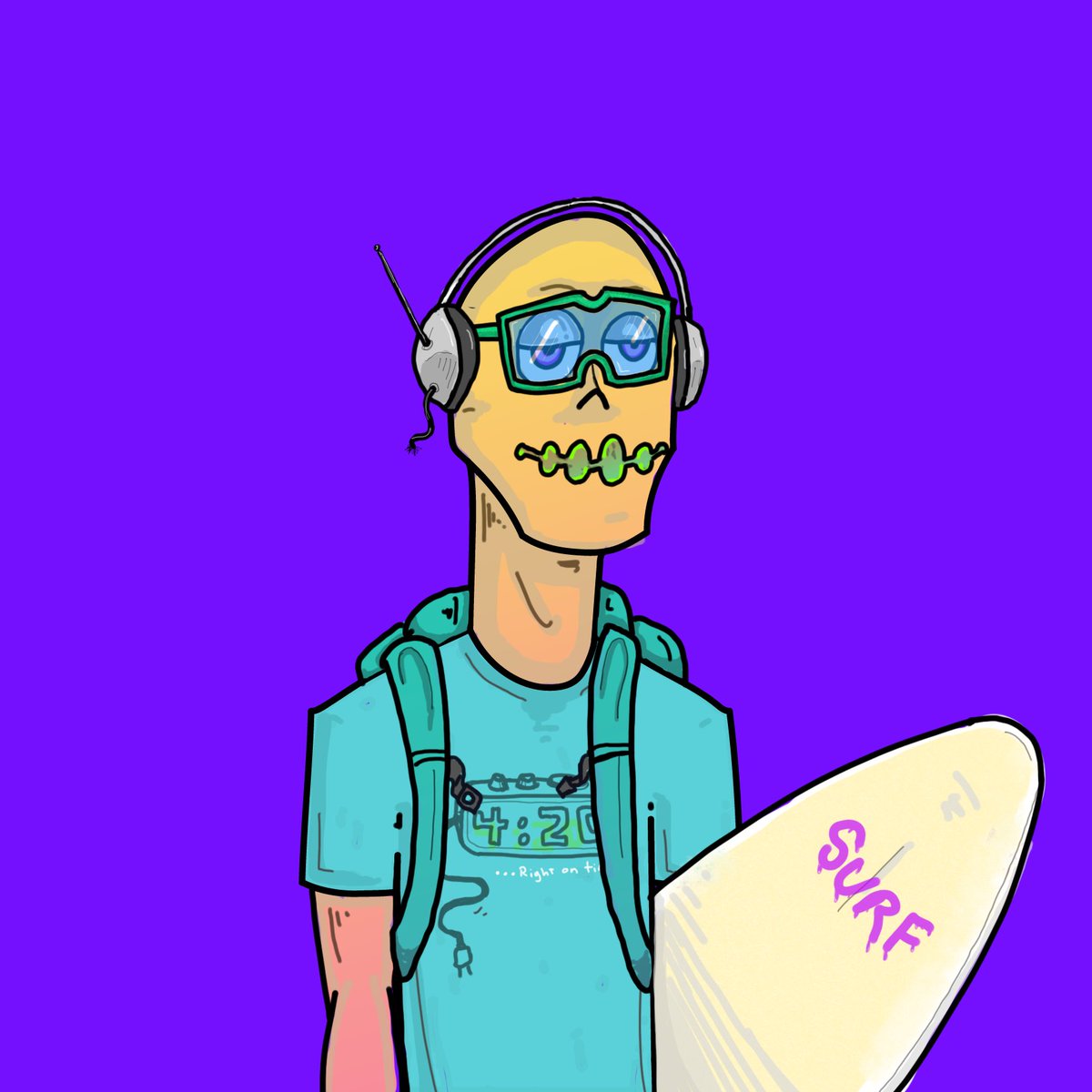 shredheadznft's tweet photo. A little tired this morning but ready to shred! Shred Headz dropping now @opensea (https://t.co/2Mot5TZtpr) Shred til you're dead!

#NFTs #NFTdrop #NFTCollection #NFTart #NFTProject  #NFT https://t.co/J9I3Ob0GFG