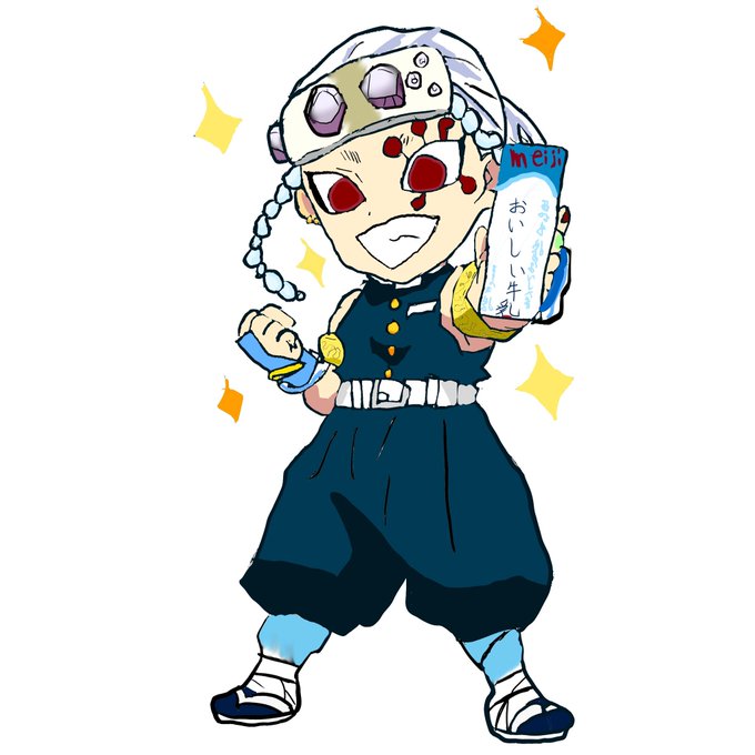 poterinさんがTwitterに投稿した宇髄天元(鬼滅の刃)のイラスト。