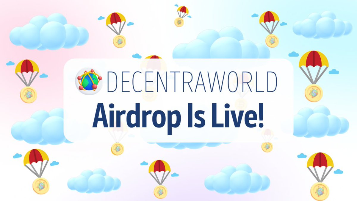 Airdrop_Fans's tweet photo. 🔥 Airdrop Fan's &amp; DecentraWorld 

🔹 Joining Reward : $5 worth of $DEWO

🔹Referral Reward : $25 worth of $DEWO for each of the top 20 referrers

✅Start the airdrop bot 👉 https://t.co/oy81BzLtTM https://t.co/mx4YbQ7Coa