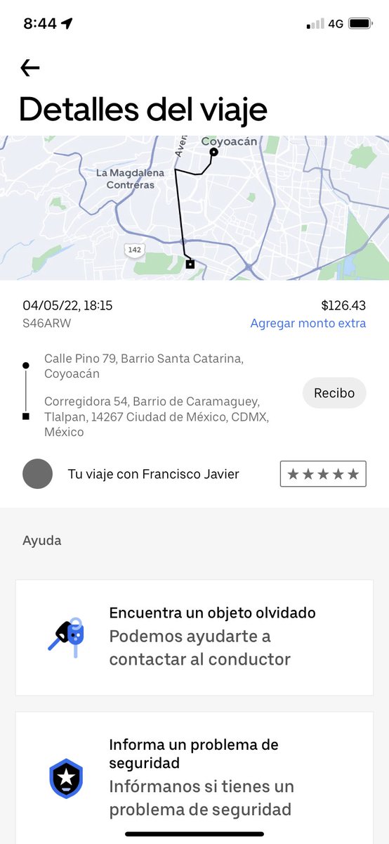 MiriamV2128's tweet photo. @Uber_MEX y este fue el otro viaje de misma cuenta con un “-ajuste de precio” nunca se me regresa el primer cobro! https://t.co/nluEgLGhCi