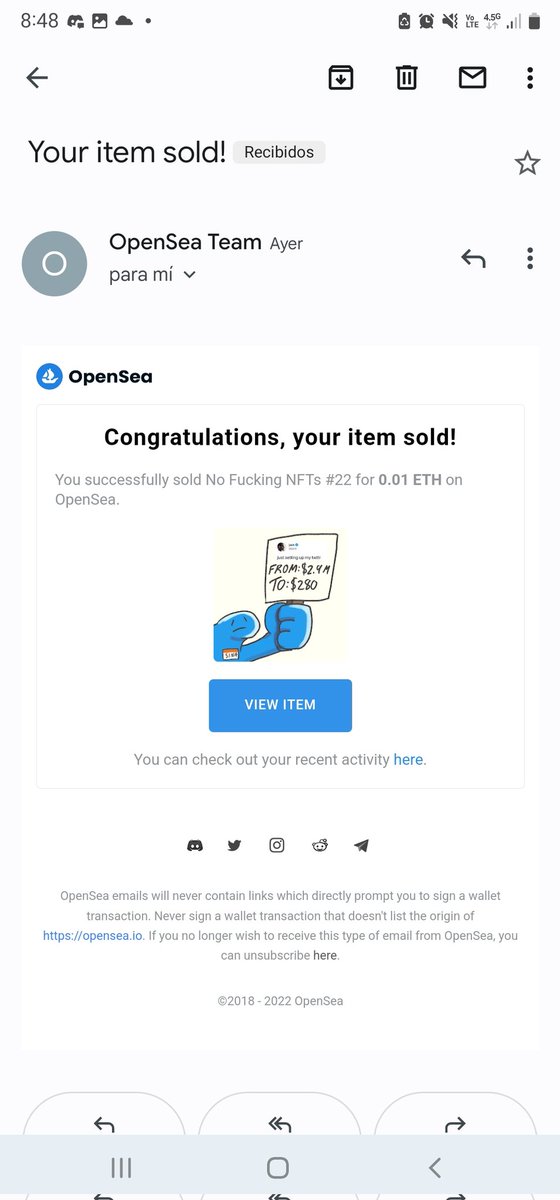 We sold another #NFT !

Thank you @RicArvayo ! 

#NFTs #nftart #NFTCommunity #NFTfam