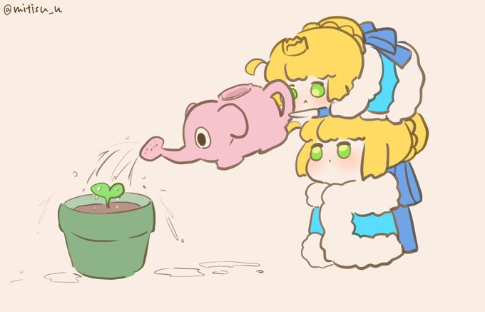 「multiple girls watering can」 illustration images(Latest)