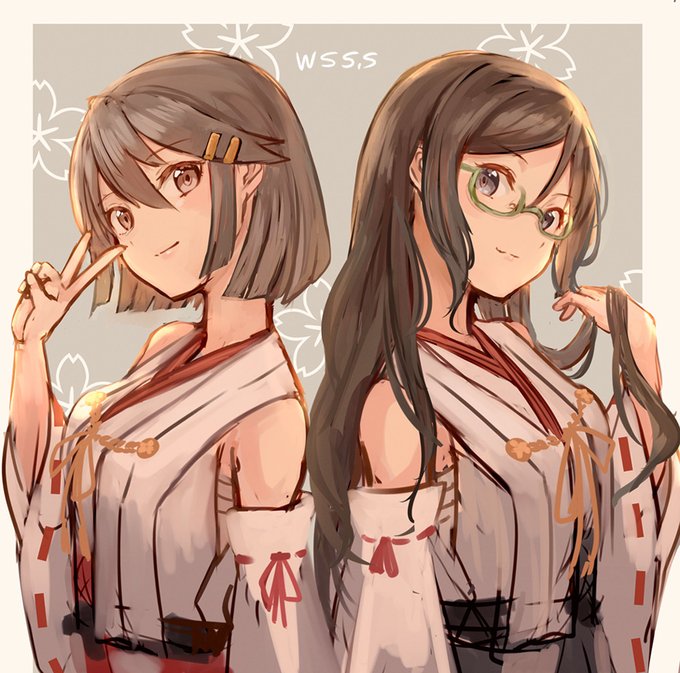 「haruna (kancolle) kirishima (kancolle)」Fan Art(Latest)