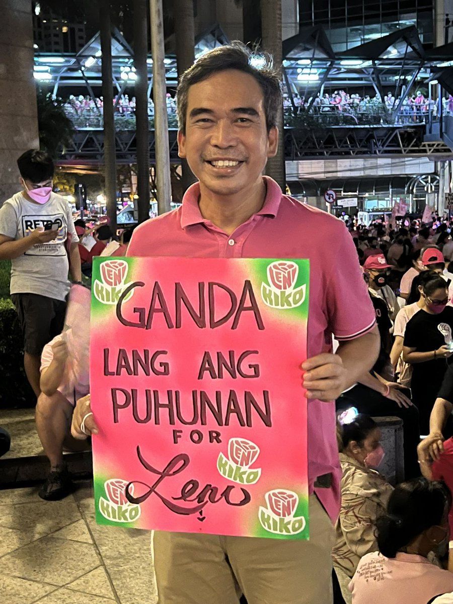 bum_tenorio's tweet photo. WALANG KOKONTRA FOR LENI

Tumindig.
Napabilang.
Nakibaka.
Lumahok.
Nakipagsiksikan.
Patuloy na maniniwala. 
Makikipaglaban. 
Para kay Leni-Kiko.
Para sa Bayan. 
#ipanalona10parasalahat https://t.co/tQ0MrKzIKR