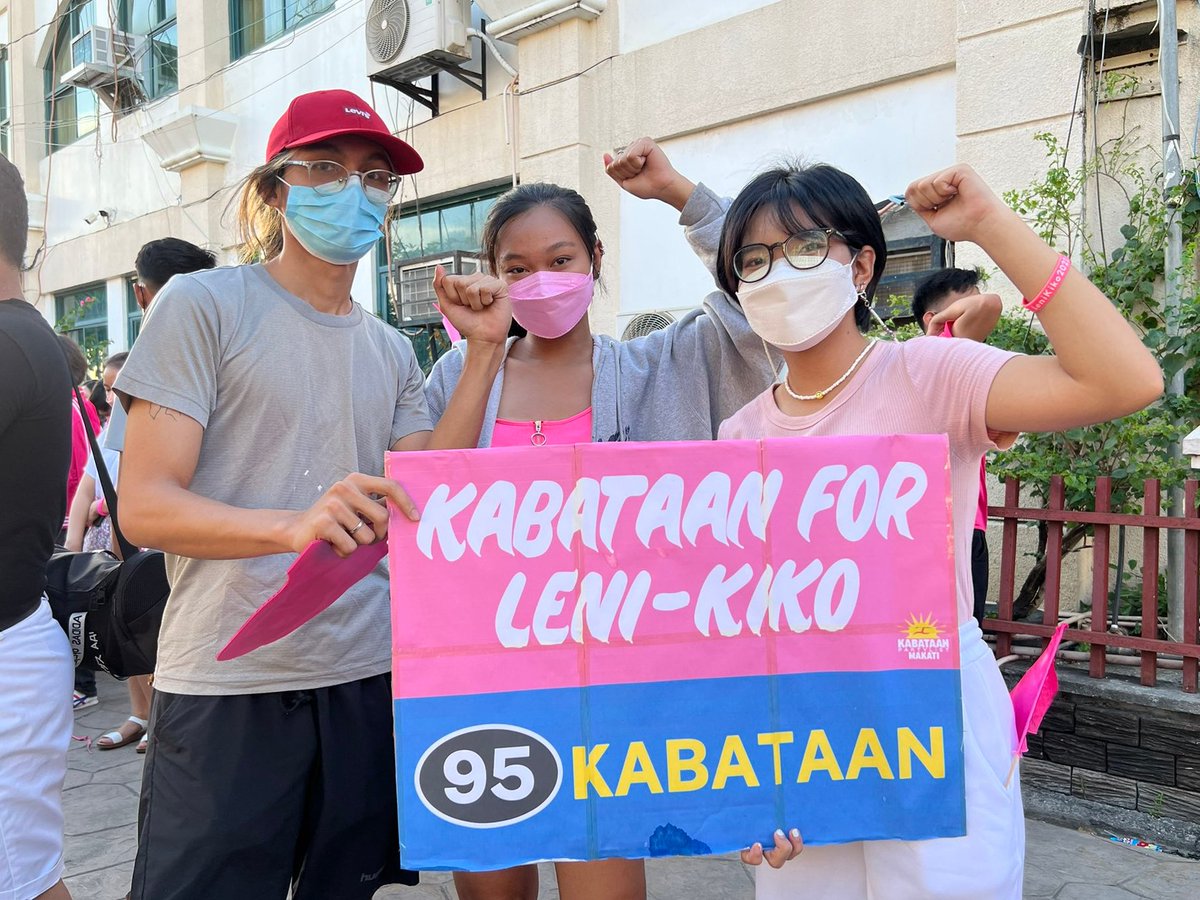 kailzds's tweet photo. HULING ARAW PARA MANGAMPANYA! TODO NA 'TO!

Ako si Kai, at ako ay para sa edukasyon, kalusugan, at karapatan. Ako ay para kina #LeniKiko, #16Colmenares, #37Labog, at #95Kabataan.

Ipanalo ang taumbayan, ipanalo natin 'to! https://t.co/MYFZJIvQ0m