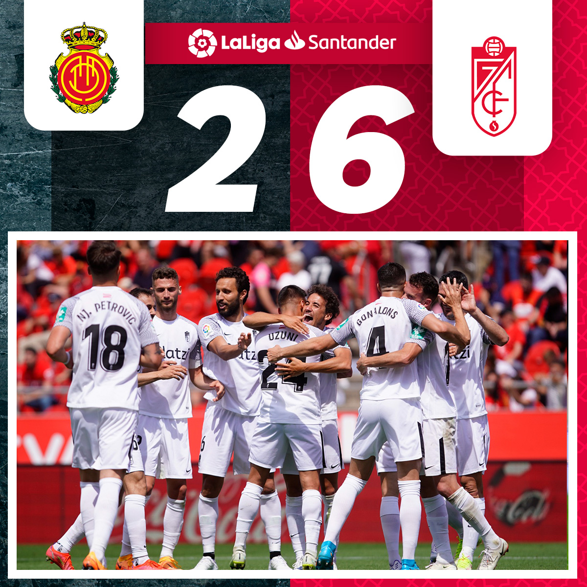 Porque nada me da lo que tú me das ❤️💟

Hasta el final, ¡vamos Graná! 
Seguimos... 👊💪

#RCDMallorcaGranada
#EternaLucha