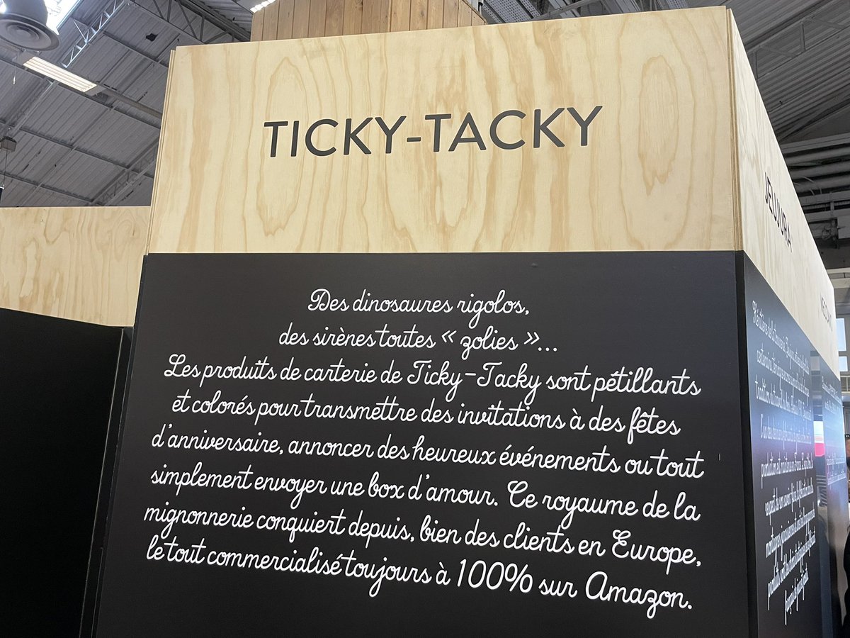 Nad_Alves's tweet photo. @Ym78200 @kalydeoo @jblefevre60 @foiredeparis @CHRISTINESOTO12 @Nicochan33 @pierrecappelli @nelbro @pierrepinna @plaubignat @Xbond49 @AmazonNewsFR @Sentosphere Coup de ♥️ #TickyTacky sur le stand #AmazonfoiredeParis, créateurs d’émotions grâce à leurs produits spécialement conçus pour toutes occasions : anniversaires, heureux événements, pour remercier les maîtres et maîtresses … du LOVE ! https://t.co/hTXekBdU9d