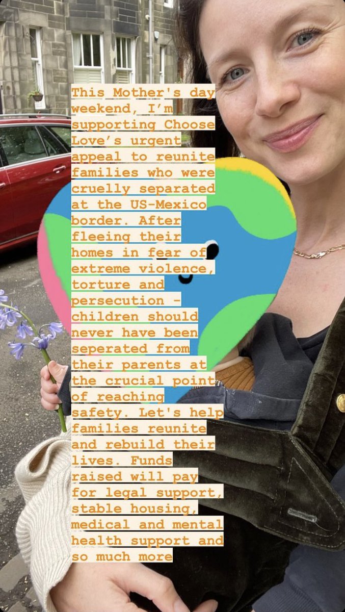 vahnloves's tweet photo. Happy #Caiturday. Love that for her first #MothersDay she’s using her voice for something so important. ♥️ #ChooseLove #MothersDay2022 #CaitrionaBalfe https://t.co/6xuhTTTnMN