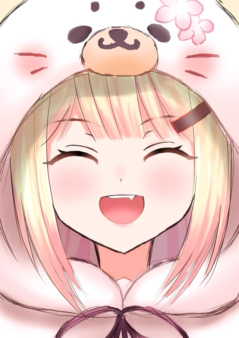 最高の笑顔! #ホロメンワンドロ57 #ねねアルバム 