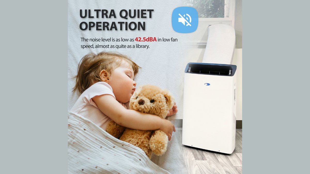 While also the highest cooling BTU in the market, the ARC-1230WN portable air conditioner is also extremely quiet. Thanks to its ability to work with a low fan speed, cooling power is high, and noise level is low.