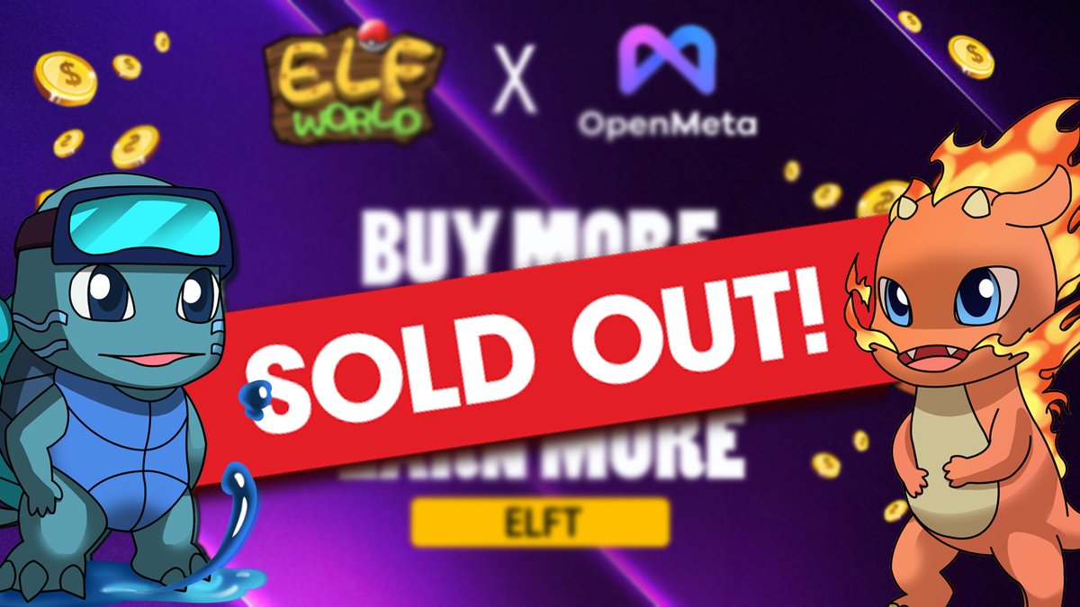 How exciting!🤩🤩🤩 It took only 4 minutes and our Elfballs have all been sold out‼️‼️‼️

#elfworld #NFT  #BSC  #GameFi