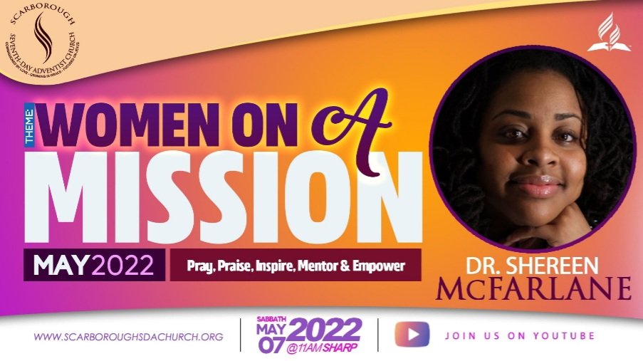 Happy Sabbath Family! 

Come worship with us on the first Sabbath in our  Women's Month.
Catch us on YouTube. youtu.be/3_EzNTsgfn4

#womenonamission #scarboroughdsda #womensmonth #DigitalMinistry #onlineministry