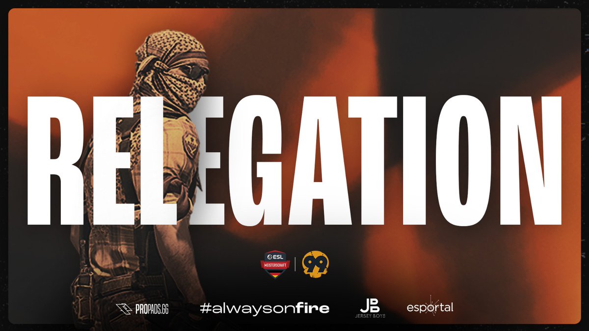 SUNBURNESPORT's tweet image. Heute geht es für uns endlich in die Relegation in der #ESLMby99DMG!🔥

🆚 @EntropyGaming 
🕖 19:00 Uhr
📺 @99DAMAGEde 

Übertragen wird das ganze auf:
twitch.tv/99damage

🔥🔥🔥🔥
#alwaysonfire
🔥🔥🔥🔥