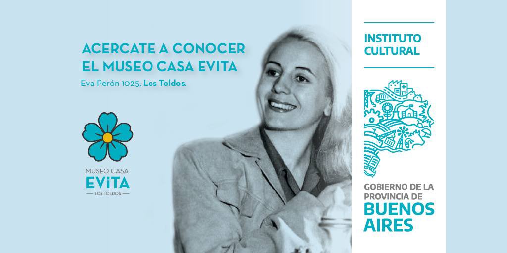 7 DE MAYO - EVITA ETERNA

En un nuevo aniversario de su nacimiento, te invitamos a conocer el Museo Casa Evita 🙌🏻

“Cuando elegí ser Evita, sé que elegí el camino de mi pueblo”

¡Te esperamos! 

📍Eva Perón 1025, Los Toldos  

#Evita103Años
#MuseoCasaEvita
#EvitaEterna