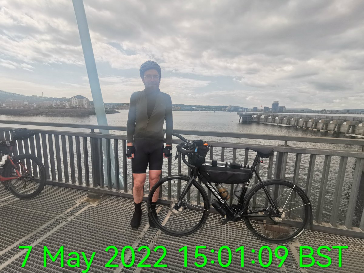 stefanitely's tweet photo. #TransWales22 finished at Cardiff. I think almost the same time as last year. Oh well 😂 https://t.co/8C70vfxE3X