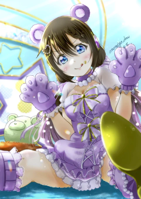 MV中のしずくちゃんのスクスタ衣装のカット、全部描いたことあったのは我ながら頭桜坂劇場だと思いました 
