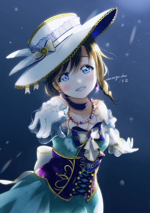 MV中のしずくちゃんのスクスタ衣装のカット、全部描いたことあったのは我ながら頭桜坂劇場だと思いました 