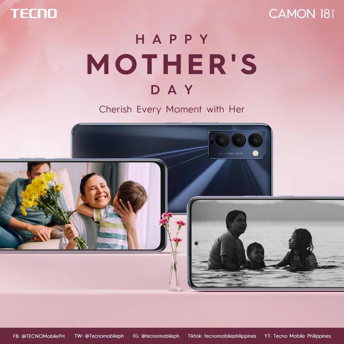 Tecnomobileph's tweet photo. Happy Mother's Day to all the moms out there! Enjoy your day. You deserve all the love and respect! Cheers!

#CAMON18GimbalCamera #CAMON18Series #CAMON18MovieMaster #SuperSteadyShot #StopAtNothing #TECNOMobilePhilippines https://t.co/cemKfDvcdL
