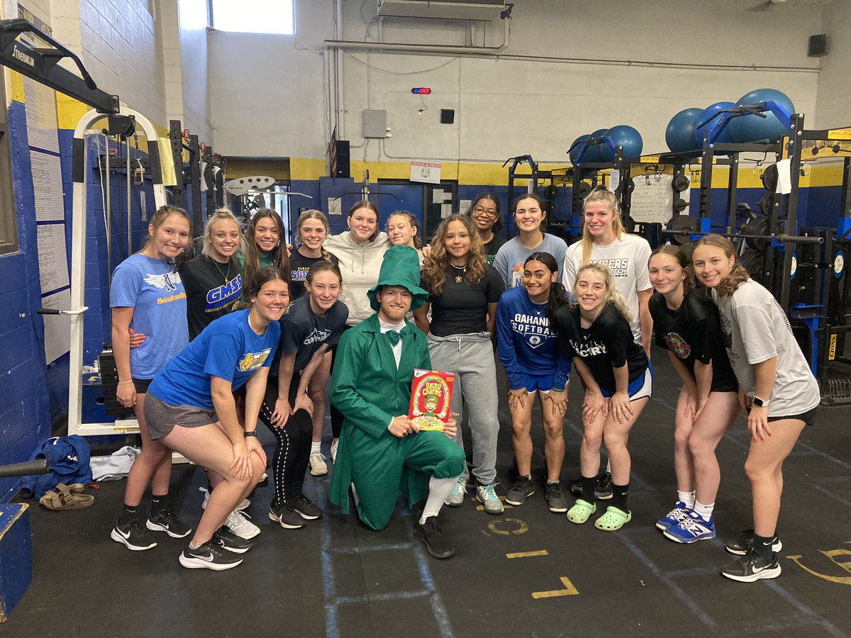 Girls put the work in the weight room during the season! <a href="/bpa58/">Bernardo Amerson</a> is the best there is! Girls lift up to 3X a week. Coach <a href="/B_Callihan1/">Brayden Callihan</a> made a deal w/ team for the 20-win season, he would purchase &amp; wear a leprechaun suit! Coach’s rapport w/ the girls is amazing! <a href="/GLHS_Athletics/">Gahanna Lincoln Athletics</a>