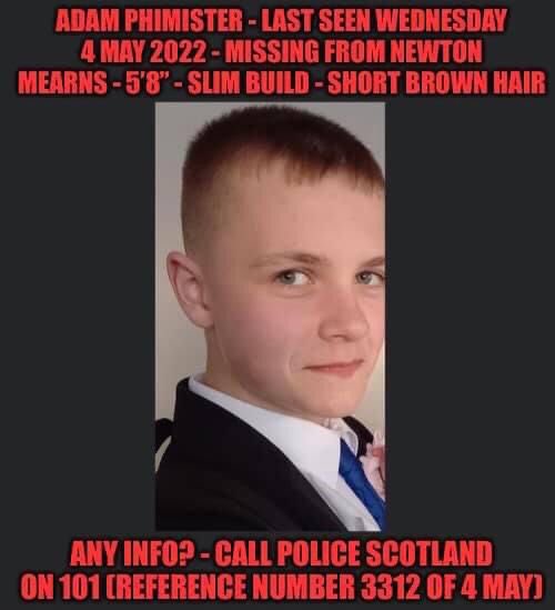 StCadocs2011s's tweet image. Please please circulate!!
Any sightings, information or if you know something please contact Police Scotland on 101.

Let&apos;s get Adam home to be with his friends and family.