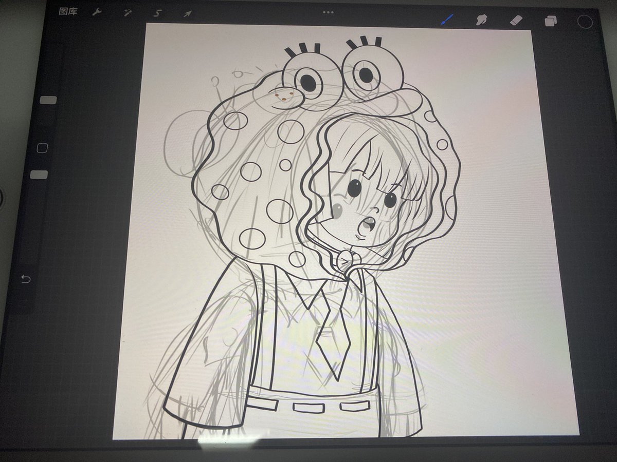 Brave__wu's tweet photo. SpongeBob × lonelypop hope you like it. That's my second fans art!!! @LonelyPopNFT @BushRobins https://t.co/MBmqrj9Okw