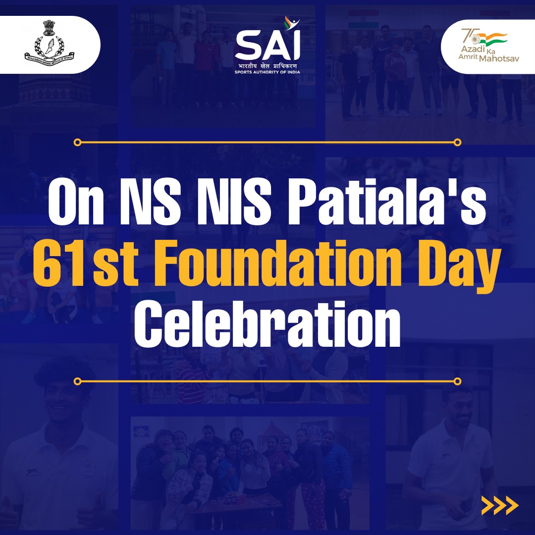 Media_SAI's tweet photo. 🥁🥁🥁
On 61st Foundation Day of SAI NCoE, NS NIS Patiala (@SAI_Patiala) our Champions are ready to share their secrets with you 🤩🤩
Are you excited⁉️😁
Stay tuned!!!
#IndianSports #SAIPatiala #ShareWithSAI https://t.co/1c8XiyOtgh