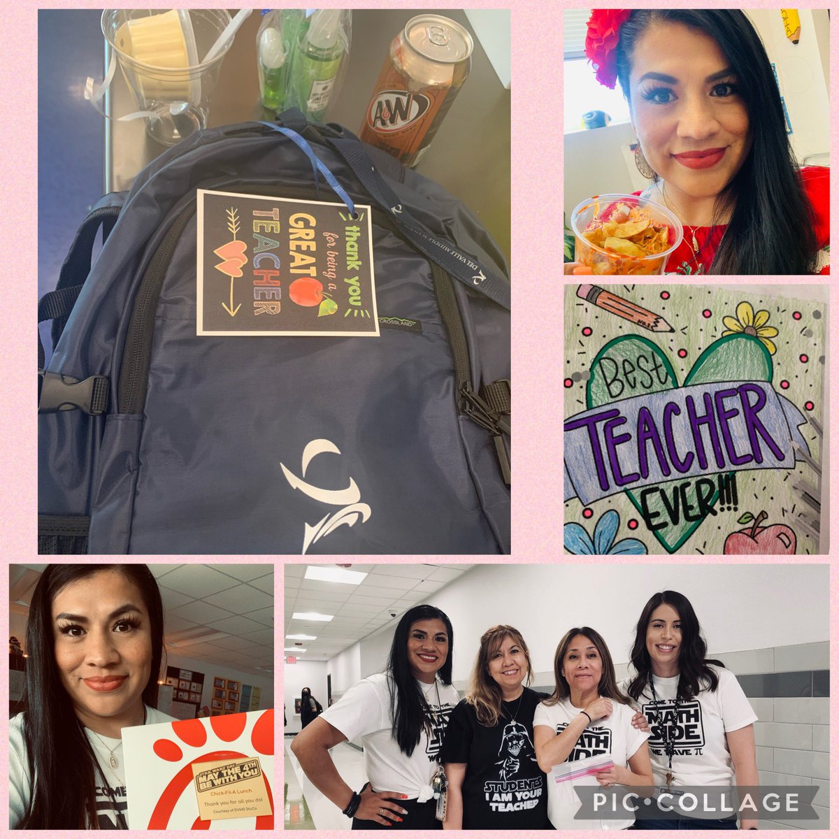 Thank you for all the great treats and gifts @Del_Valle_MS #HappyTeacherAppreciationWeek to all our educators making a difference.