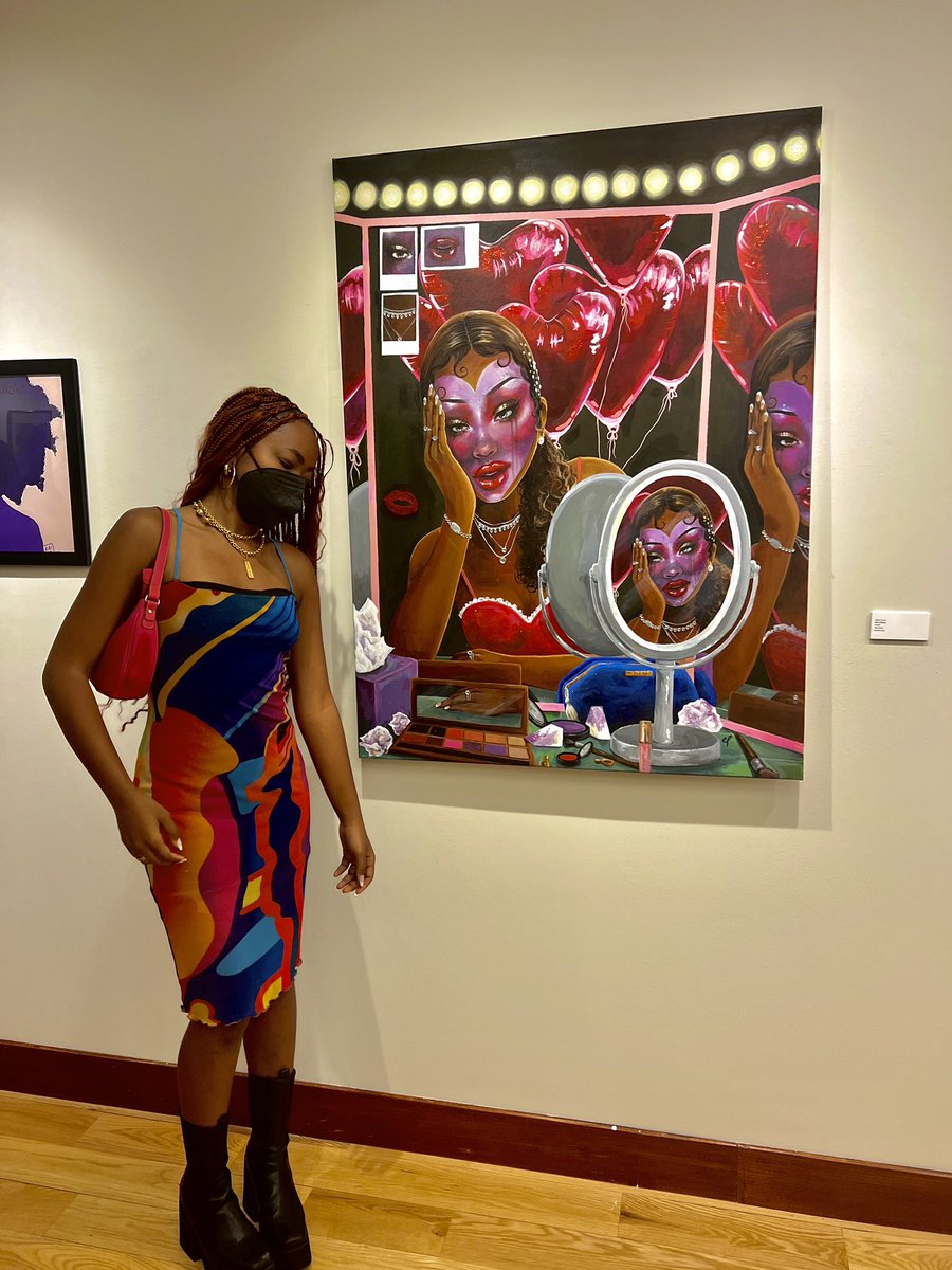 Ellielindsey0's tweet image. The art and the artist✨had my last art show at Howard last night, but best believe we’re just getting started…