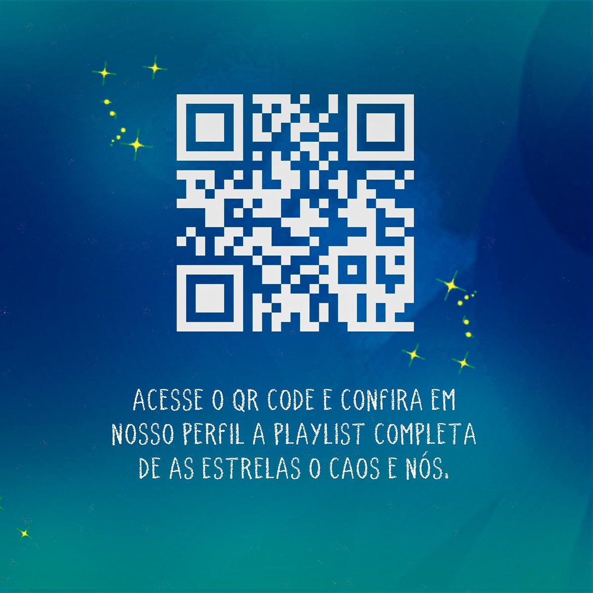 editorablueside's tweet photo. #ECN| Acesse a playlist de As estrelas o Caos e Nós e mergulhe nesse novo mundo carregado de cores e amores. https://t.co/t23s8M4qRt