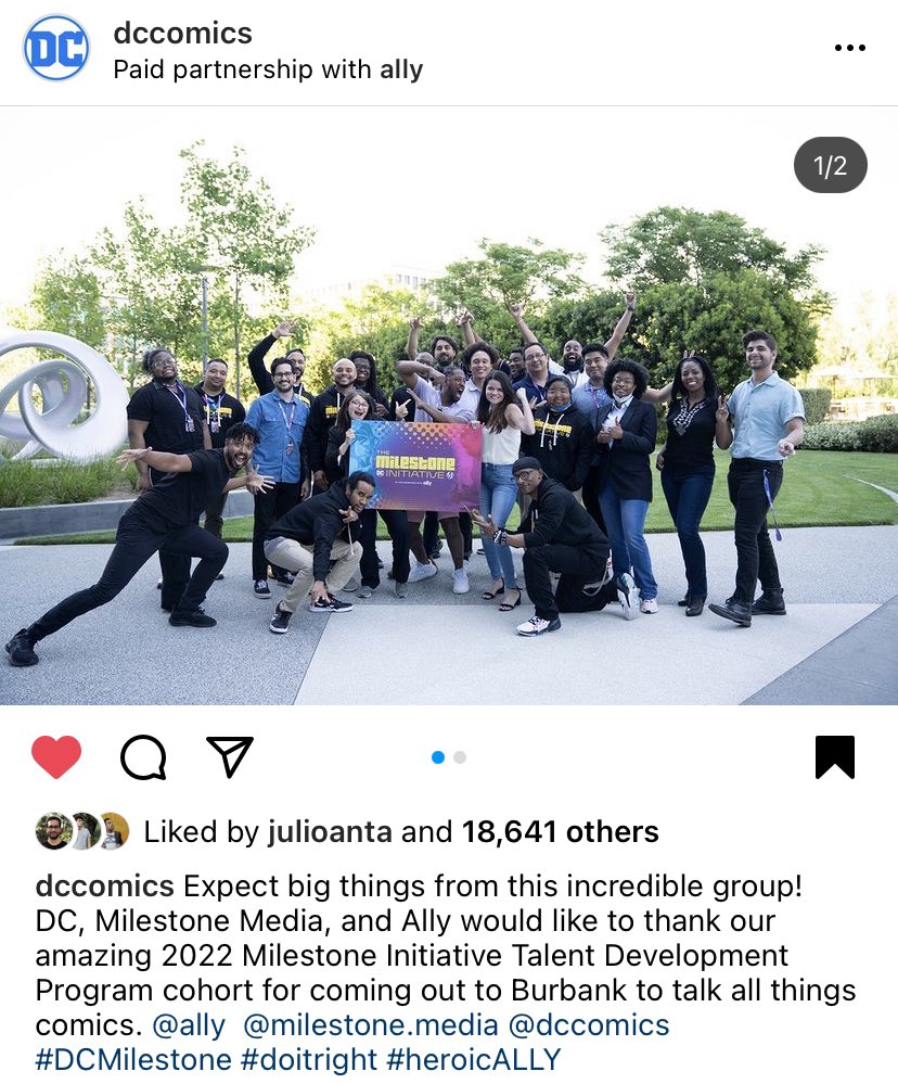 yasfmart's tweet photo. The coolest people are in comics. 💪💕 Thank you all for making it special (peers and folks behind the scenes) 🥹💕#dcmilestone https://t.co/yjv8VEL231