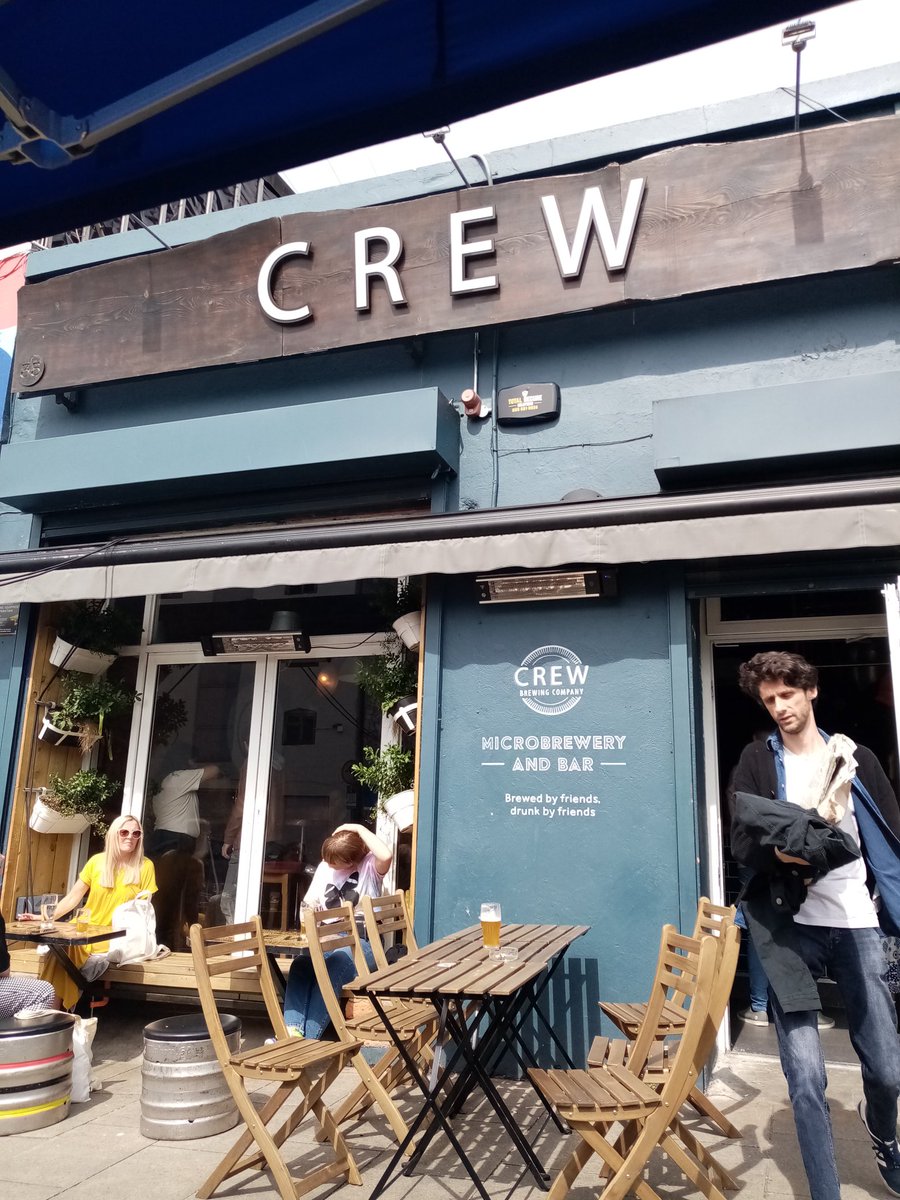 s1_tracey's tweet photo. Pints....of a sunny Saturday afternoon @crewbrewco #saturdaypints #Limerick https://t.co/EvGzQmhR5r