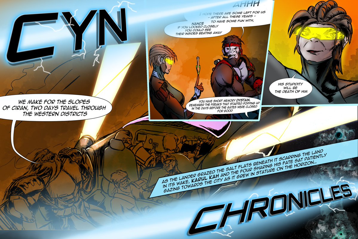 While the story and latest comic works unfold behind the scenes, please enjoy some more of the amazing works to date. Stay tuned for our coming release

Cyn Chronicles - Volume 1
The Road to Citadel Therra - Page 2

#comic #nftart #NFT