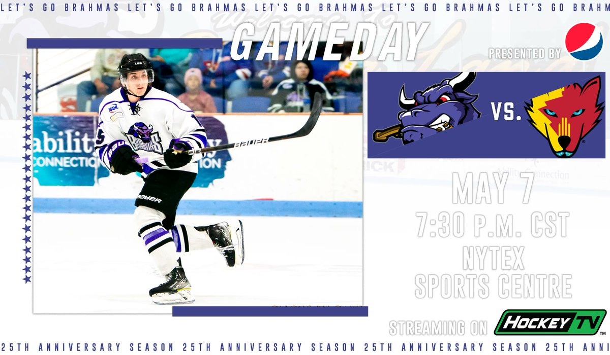 It's time to get rowdy, Brahmaland.

🆚  vs. New Mexico
⏰ 7:30 p.m.
📍 NYTEX Sports Centre
🎟️ buff.ly/2WPwhRR
🎥 HockeyTV - HOME FEED

#LetsGoBrahmas