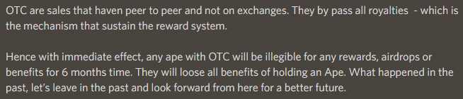 OrigiN_Elrond's tweet photo. Wow am i disappointed with @ElrondApes. Is this a dictatorship or what ! 
The royalties set by most brands on Elrond are already by far the most expansive than on any chain.
I know i will get a lot of Apes supporters in the comments saying that it is for the best, but i disagree. https://t.co/cvfRk7kCfC