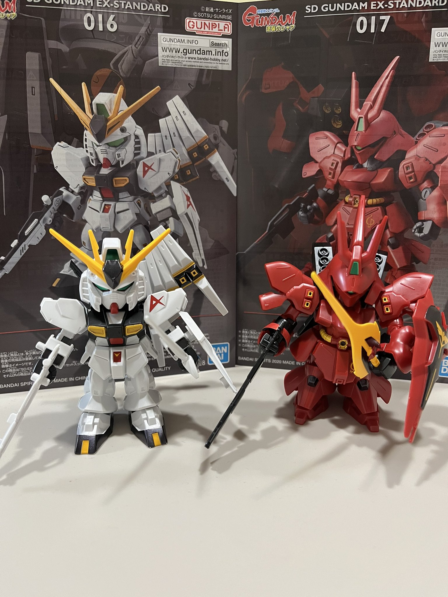 トラメン 今日のガンプラ Mgバルバトス天気悪くてトップコート吹けない 気分転換にsd組んだ かわいい そして カッコイイ 笑 やっぱnガンダムとサザビーでしょ ガンプラ ガンプラ好きと繋がりたい ガンプラ好き ガンプラ初心者 Sdガンダム N