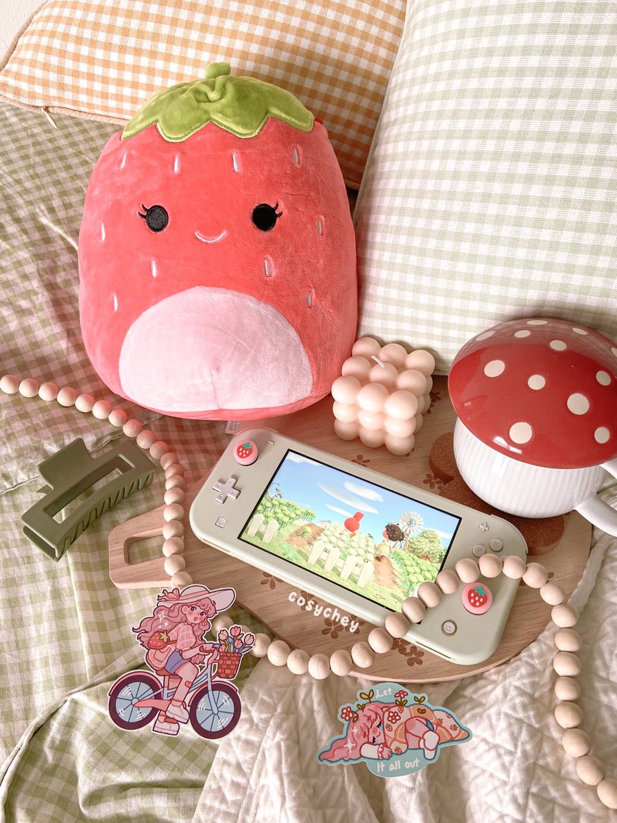 cheyleif's tweet photo. 🌷 happy saturday 🍓

#squishmallow #nintendoswitch https://t.co/z5dl9JSu0P