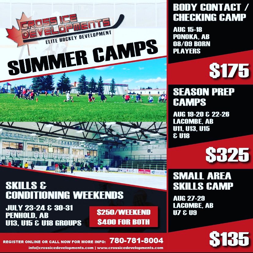 U11 group for our August Lacombe Prep Camp is nearly full! Only 5 spots remain. 

As other events continue to fill up, sign up early to secure your spot &amp; put in your best off-season to date.