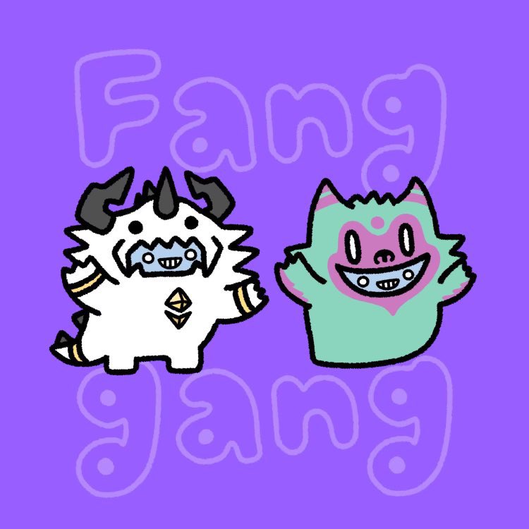 Excited to announce our partnership with @MonsterSuitNFTs 💜

We're giving away 5 NFTs from their collection!

Follow <a href="/FangGangNFT/">Fang Gang</a> &amp; @MonsterSuitNFT 

Like, retweet and tag some friends 👇

Winners picked in 24hrs!