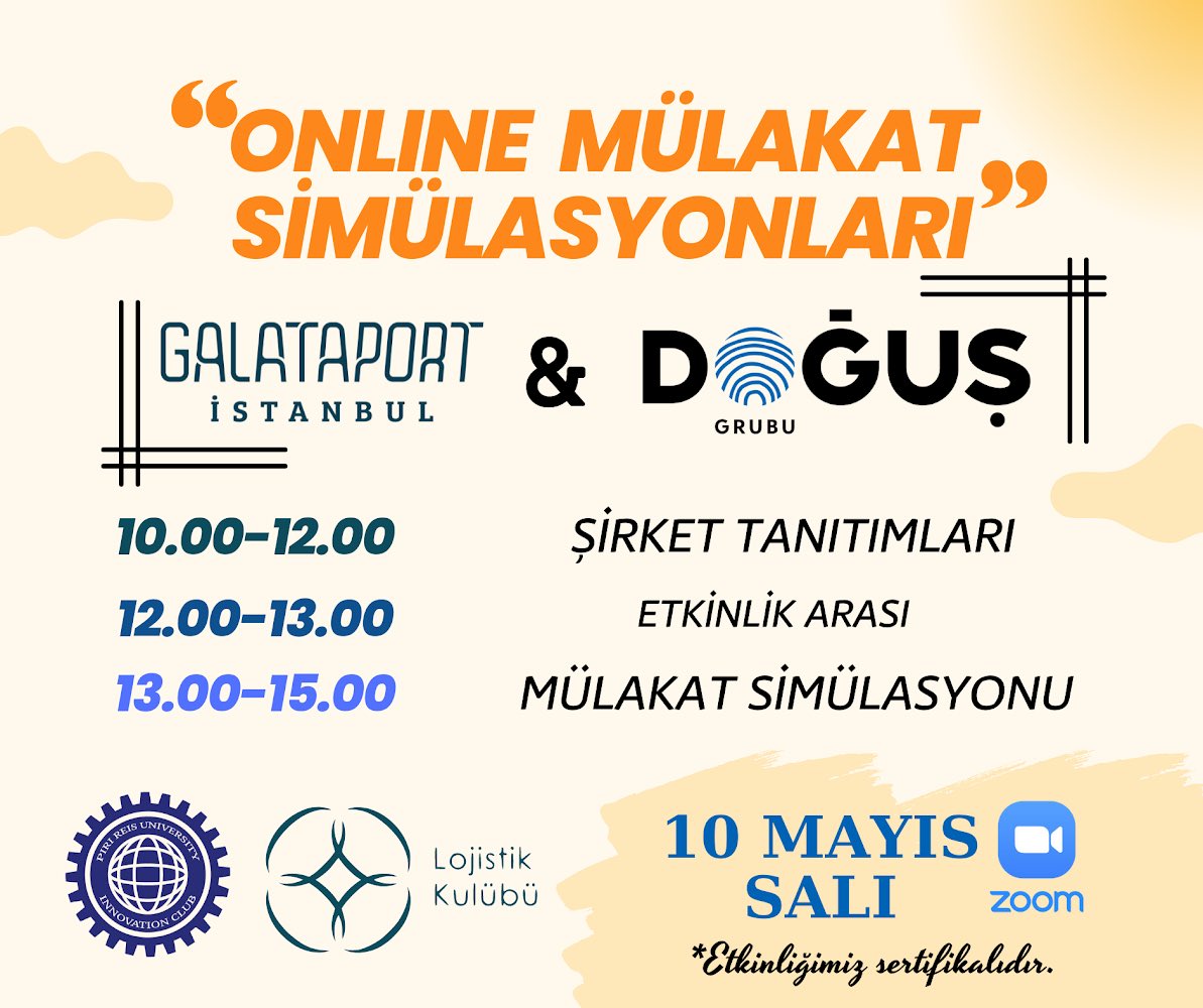 10 Mayıs Salı günü, Zoom platformu üzerinden gerçekleştireceğimiz etkinliğimiz için;

Katılım Formu: forms.gle/j3RLmqLLHWXeP2…