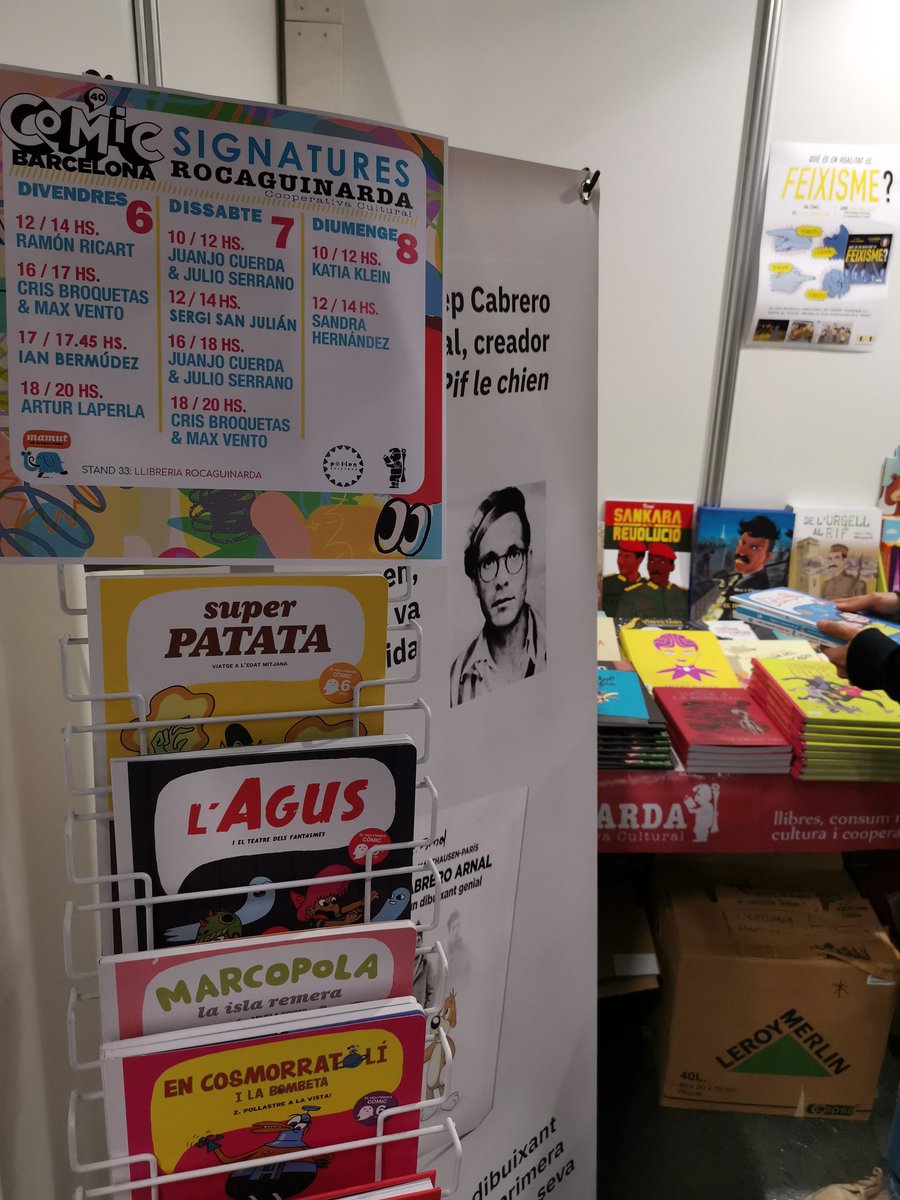 pol_lenedicions's tweet photo. A @COMIC_bcn 2022 a parada 33 de la llibreria cooperativa amiga  @rocaguinarda_ !! Ahir va signar @IanBermdez1 i avui més firmes! Amb títols com Jacob, Así son nuestras reglas @Escarolota o Eusclaus feliços! I molts més https://t.co/oC7diJsTh1