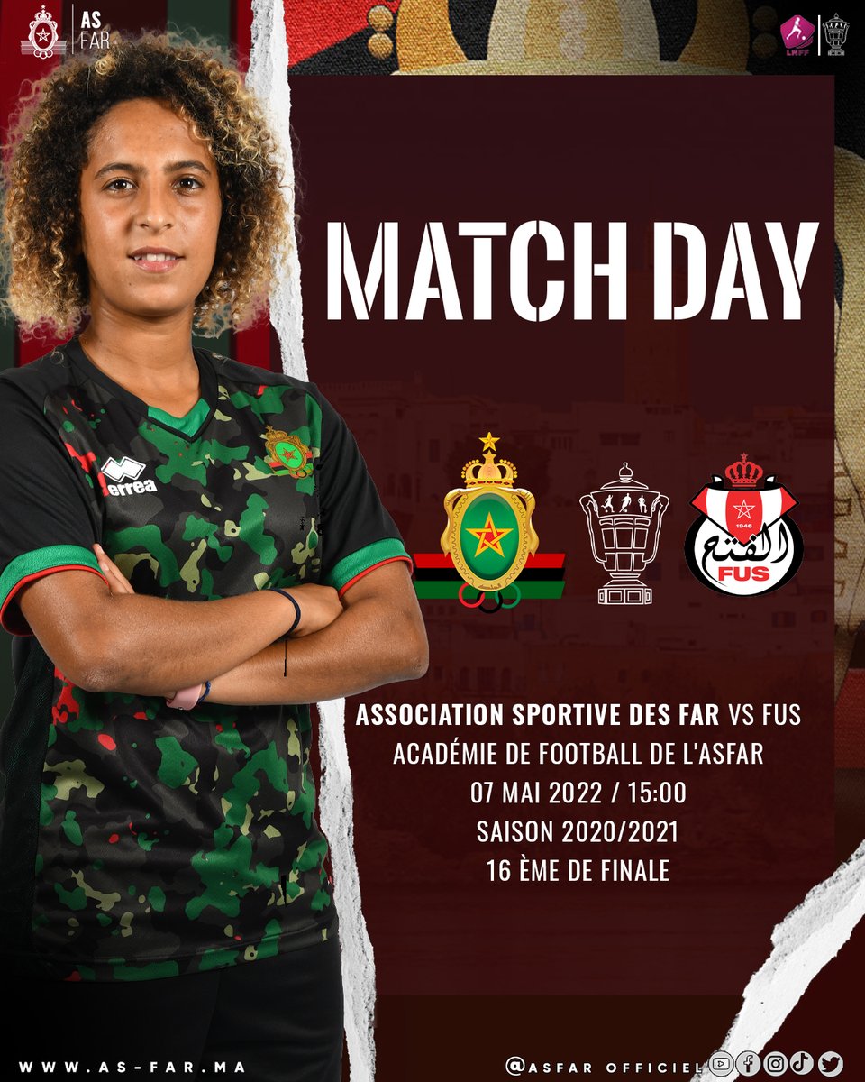 ASFAR_Officiel's tweet photo. 🟢⚫🔴
MATCH DAY
ASFAR 🆚 FUS
#ASFAR_Officiel
#ASFAR_FUS
#Coupe_du_Trone
#MATCH_DAY https://t.co/8CVgAPQnlz