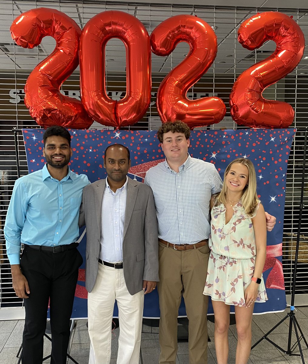 Congratulations to a talented batch of Honors undergraduates for completing their thesis research and now moving on to professional lives. Aditya: Amazon; Walker: UT Dental School; Maggie: UMMC Dental School.