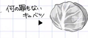 宿題に頑張って描いたキャベツ見て‼️ 