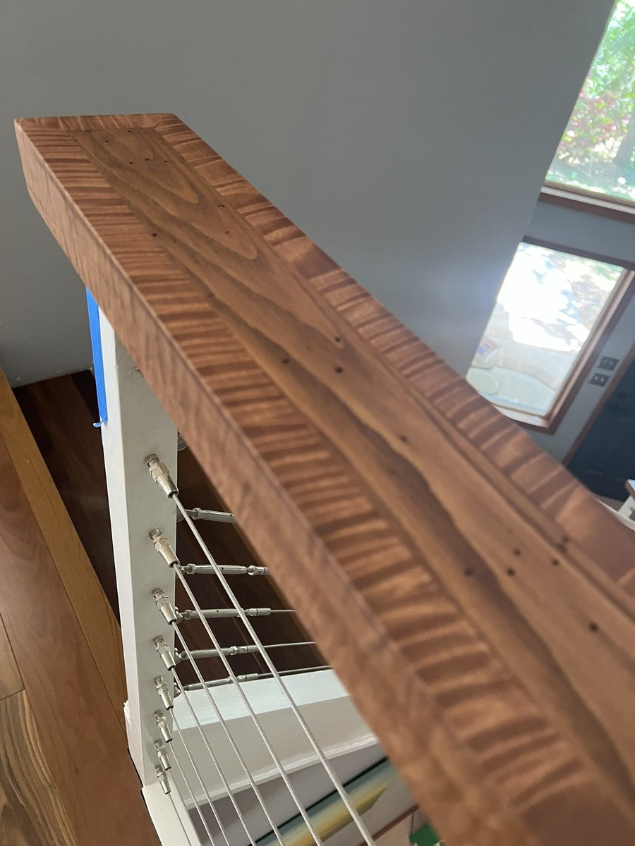 Nature is beautiful #handrails #customwoodwork #exoticwood