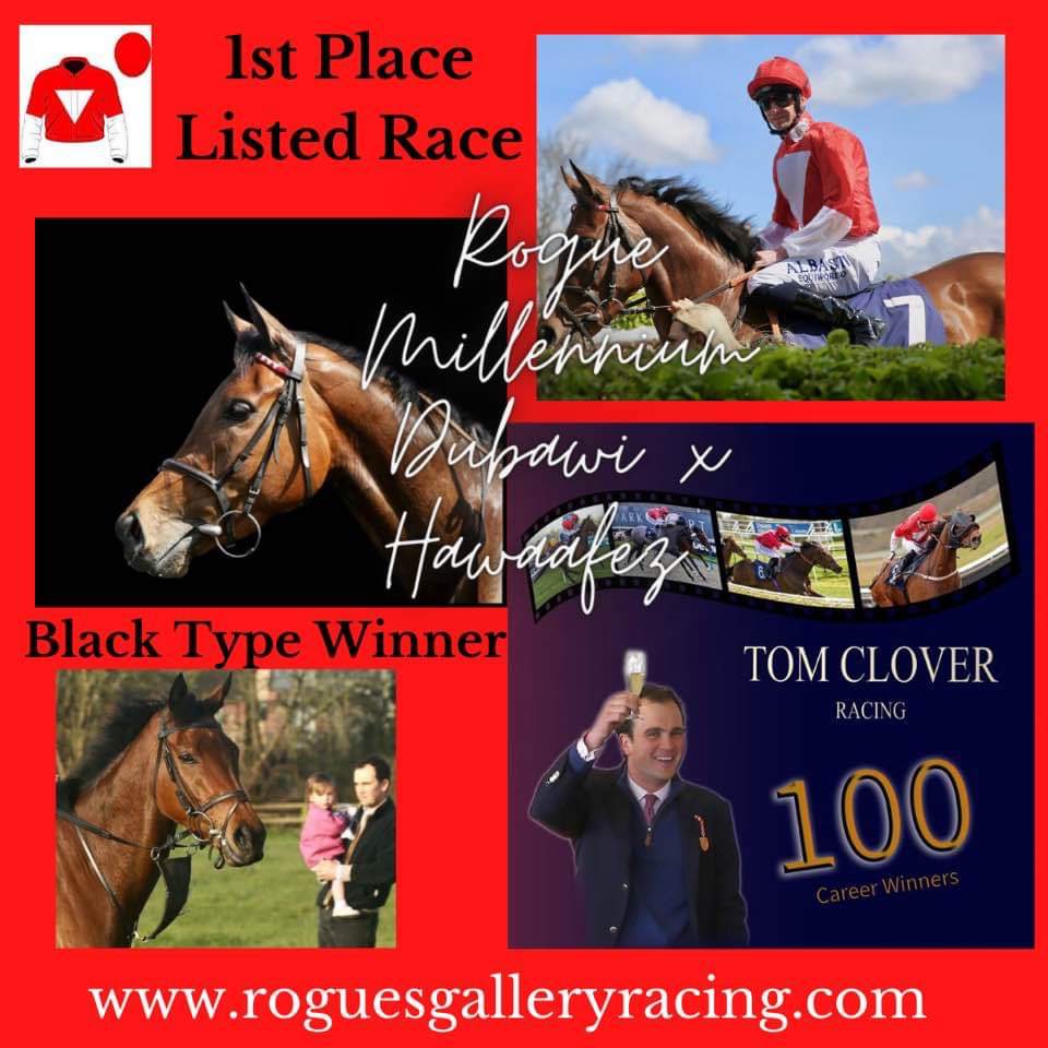 Roguesracing_'s tweet photo. Winner!!!!!! 

She’s only gone and done it….#RogueMillenium wins The Oaks Trial @LingfieldPark What a day for the #rogues and what a ride from @Mitchelljack77 and training performance by @tomcloverracing 

Is Epsom next? Can she win a classic? https://t.co/DwINAvL3CF