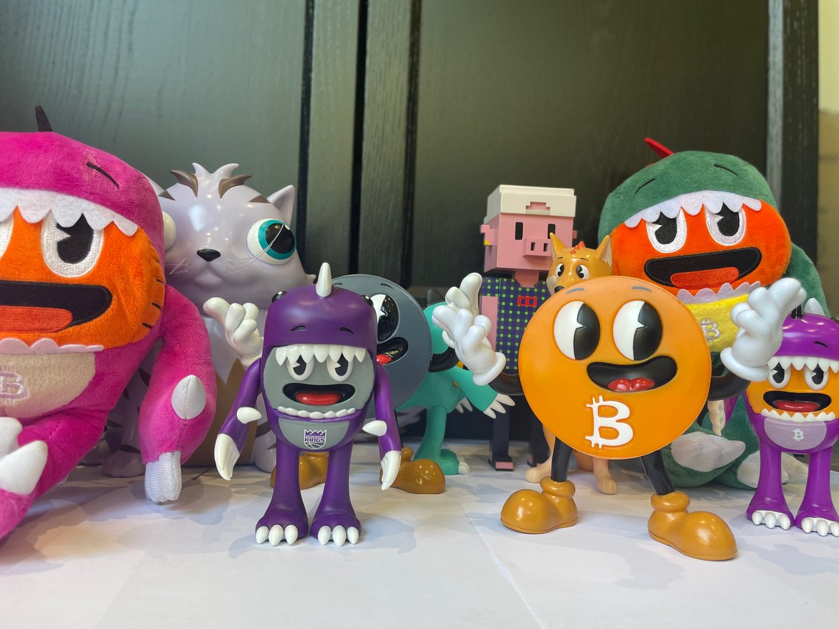 CryptoKaijuIO's tweet photo. Our core design is a little Bitcoin wearing a bitcoin outfit, but we've also worked with some really cool brands including @CryptoKitties and @SacramentoKings https://t.co/ahsuTnwQqm
