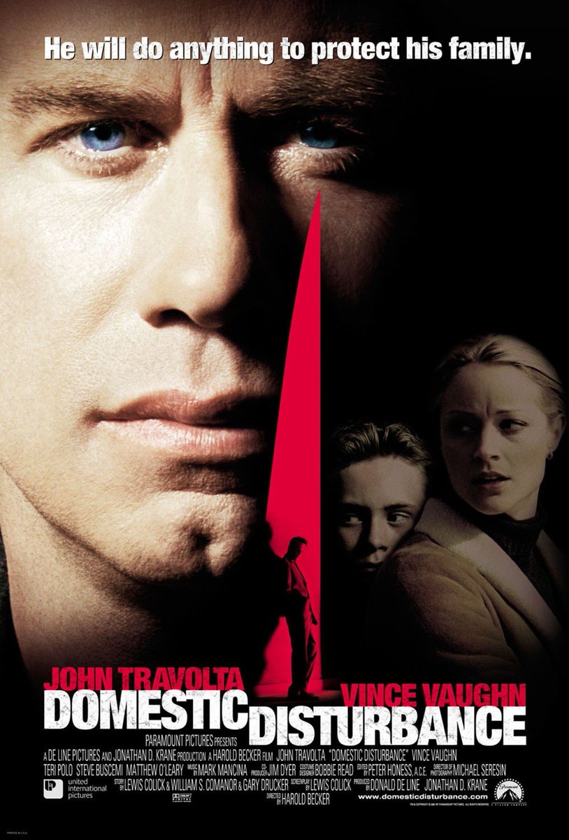 FilmMomatic's tweet photo. #NowWatching DOMESTIC DISTURBANCE #HaroldBecker #JohnTravolta #VinceVaughn @TeriPolo1 #MattOLeary #RubenSantiagoHudson #SusanFloyd #AngelicaPage #SteveBuscemi https://t.co/cMrcdbAKf2
