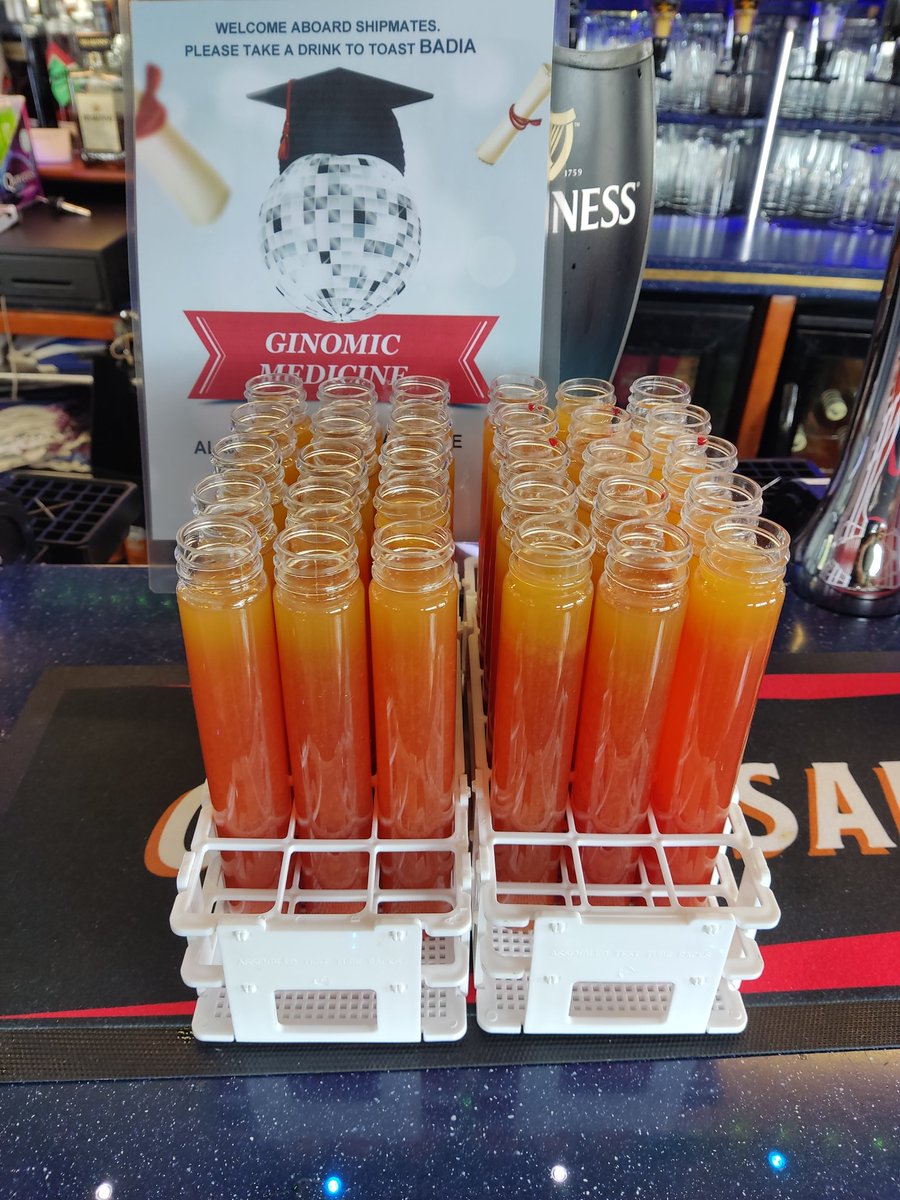 Never had these in our science lab at school!  Coktails in a test tube on the Golden Salamander today. #goldensalamander #cocktails